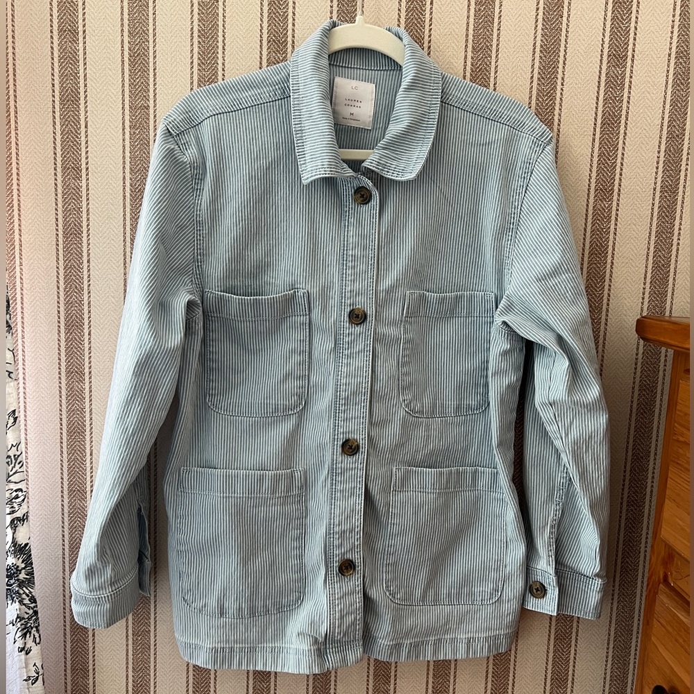 LC Pinstripe chore coat